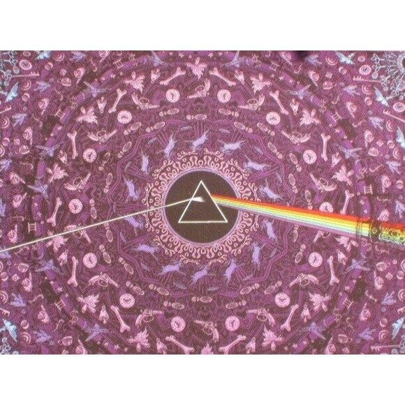 New Purple Pink Floyd Dark Side of the Moon Tapestry Wall Decor Hanging Art NIP - Picture 1 of 3